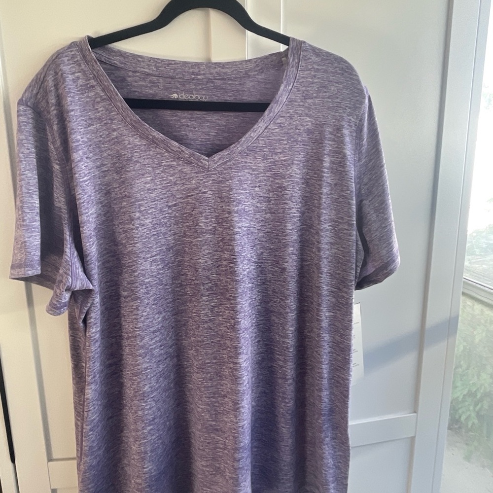 Ideology Women's Heathered Purple Long Sleeve Tee -2XL